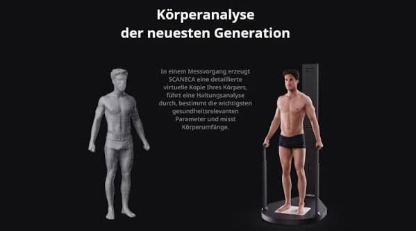 Körperanalyse der neuesten Generation: SCANECA erzeugt eine virtuelle Kopie des Körpers